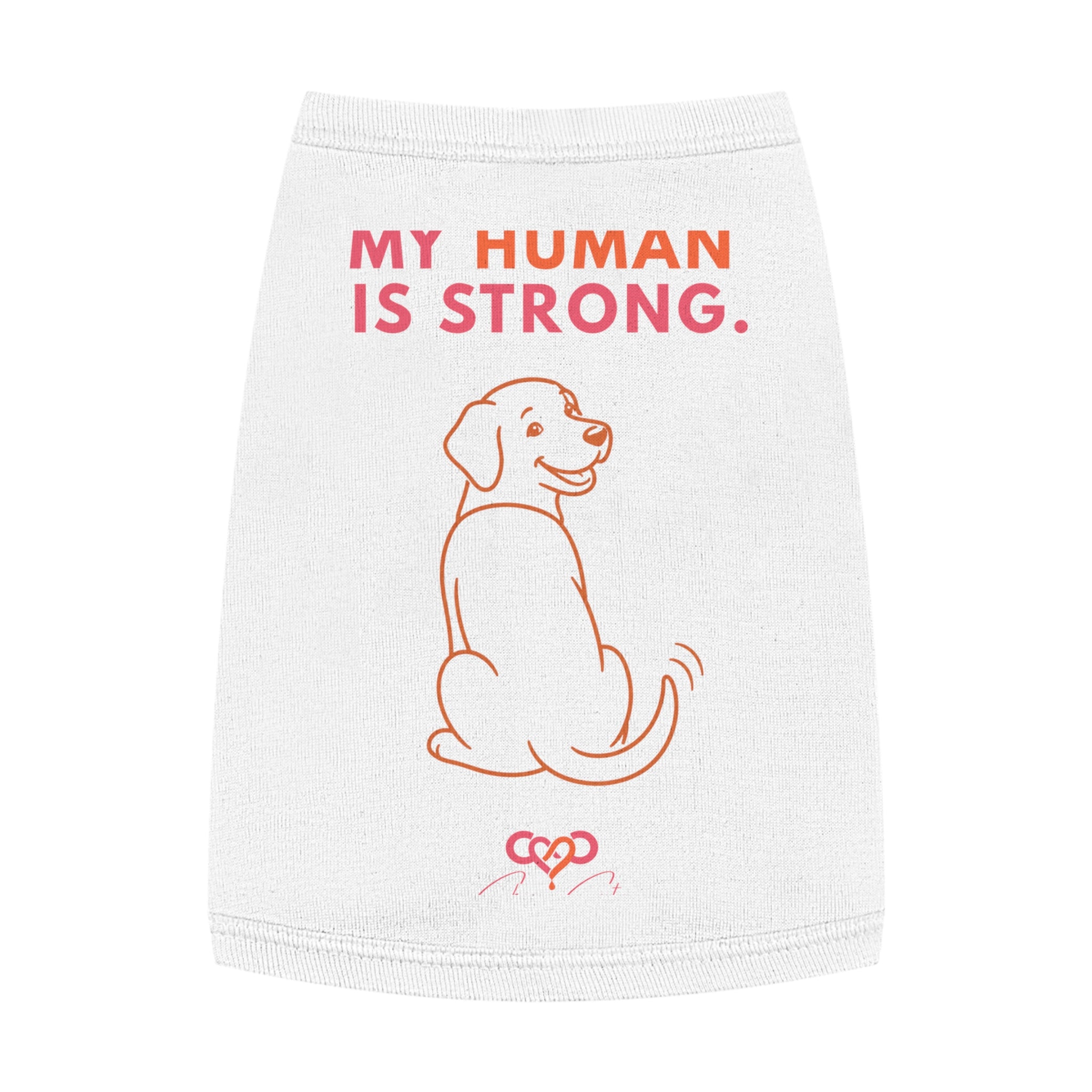 Chemo Cute Support Pup Tank – My Human Is Strong