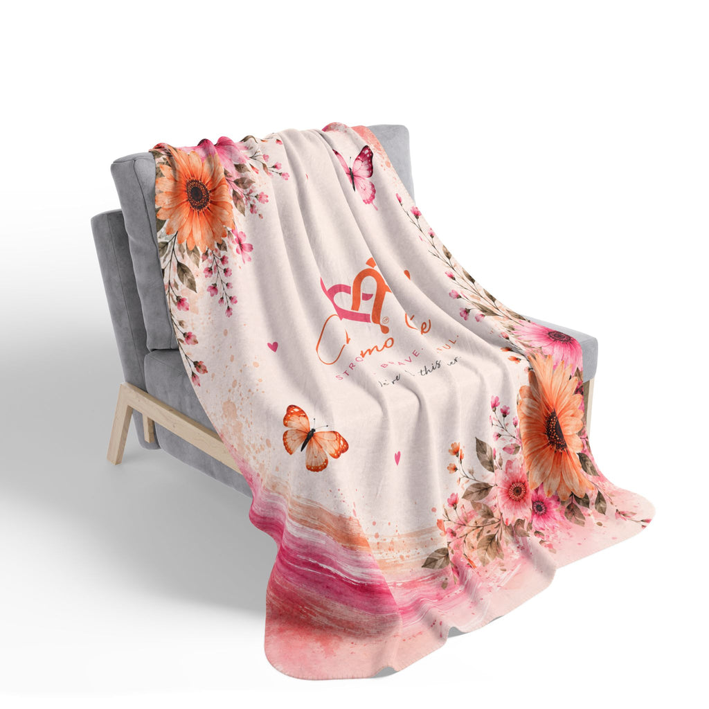 Chemo Cute™ Floral Sherpa Comfort Blanket